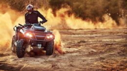 Riding a UTV