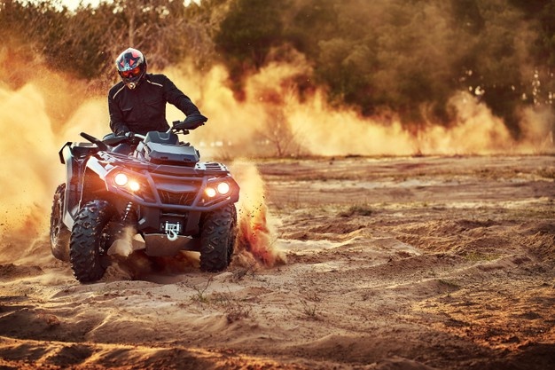 Riding a UTV